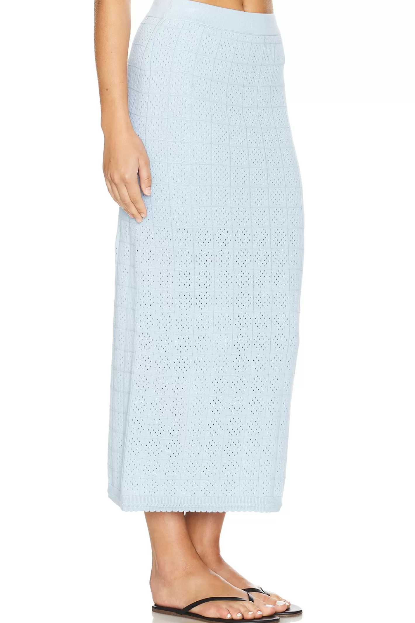 Crochet Knit Midi Skirt>MONROW Flash Sale