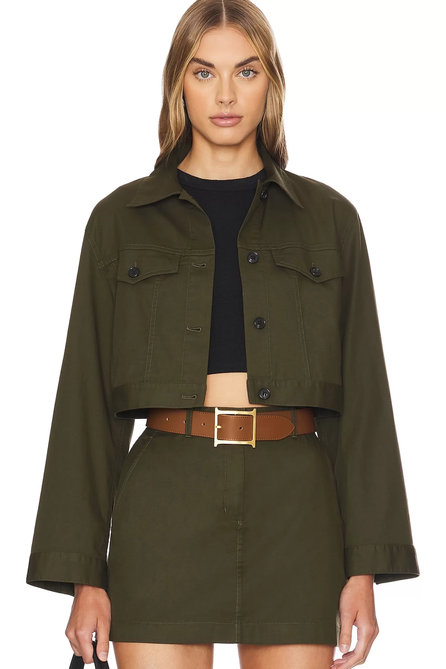 Crop Trucker Jacket>Theory Discount