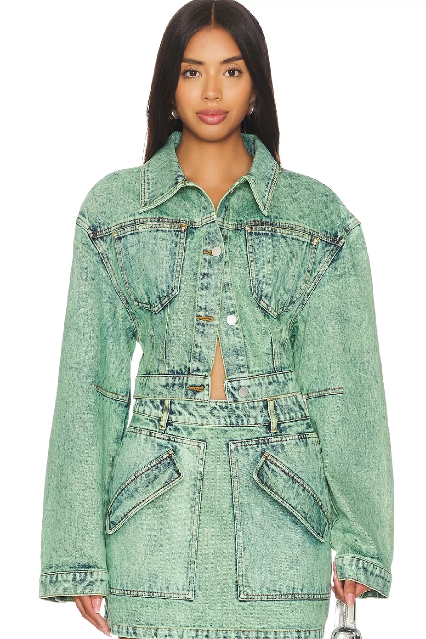 Cropped Mercer Jean Jacket>AKNVAS Fashion