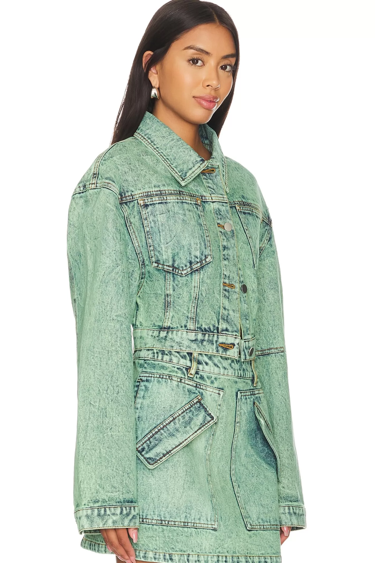 Cropped Mercer Jean Jacket>AKNVAS Fashion