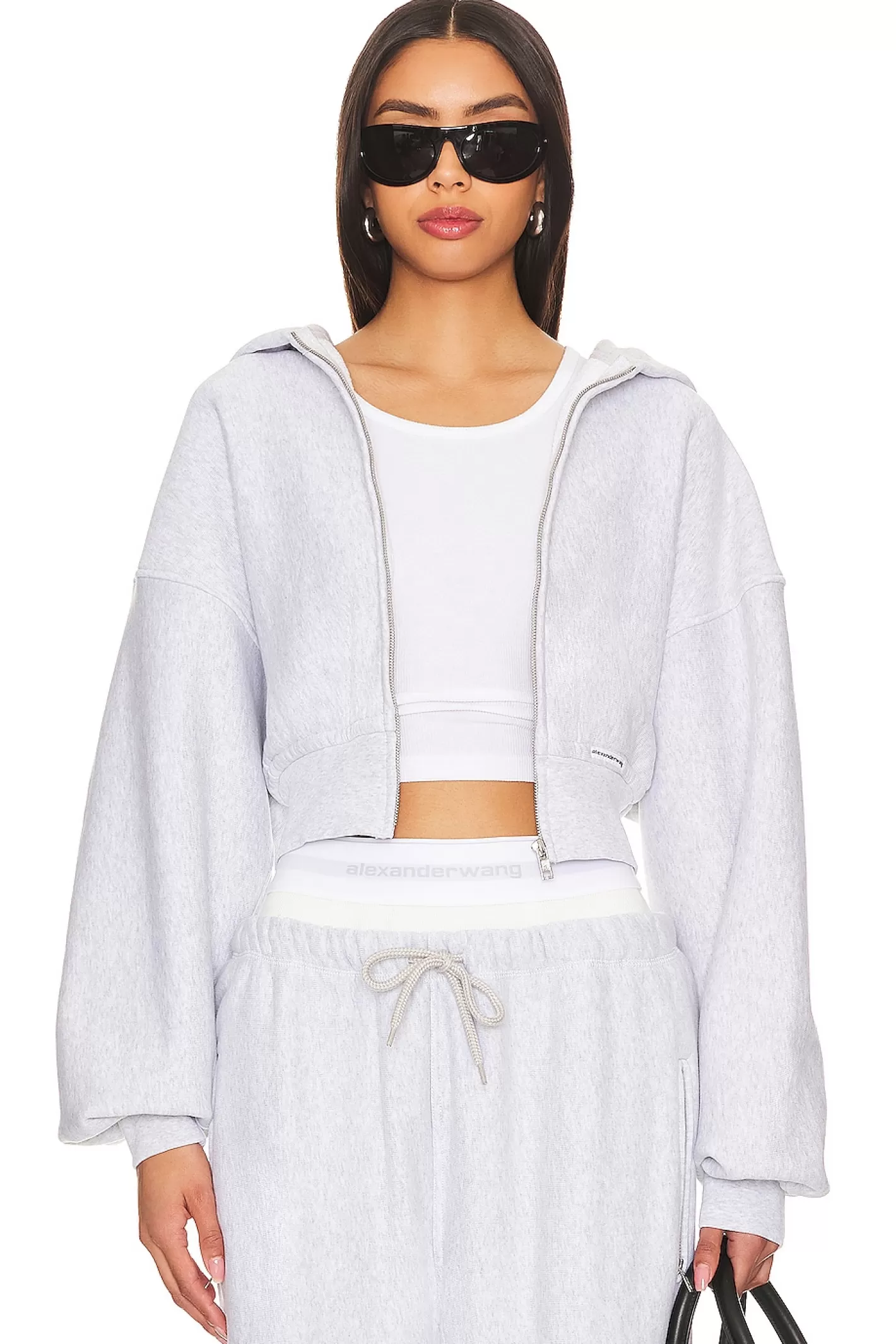 Cropped Zip Up Hoodie>Alexander Wang Online