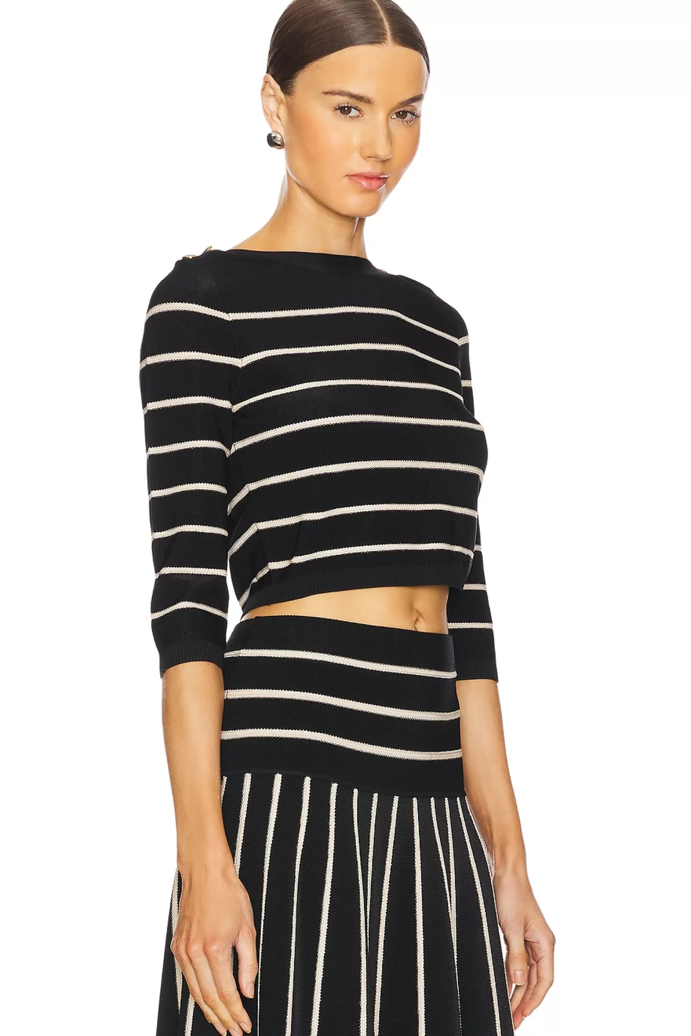 Crush Stripe Cropped Top>Zimmermann Best Sale