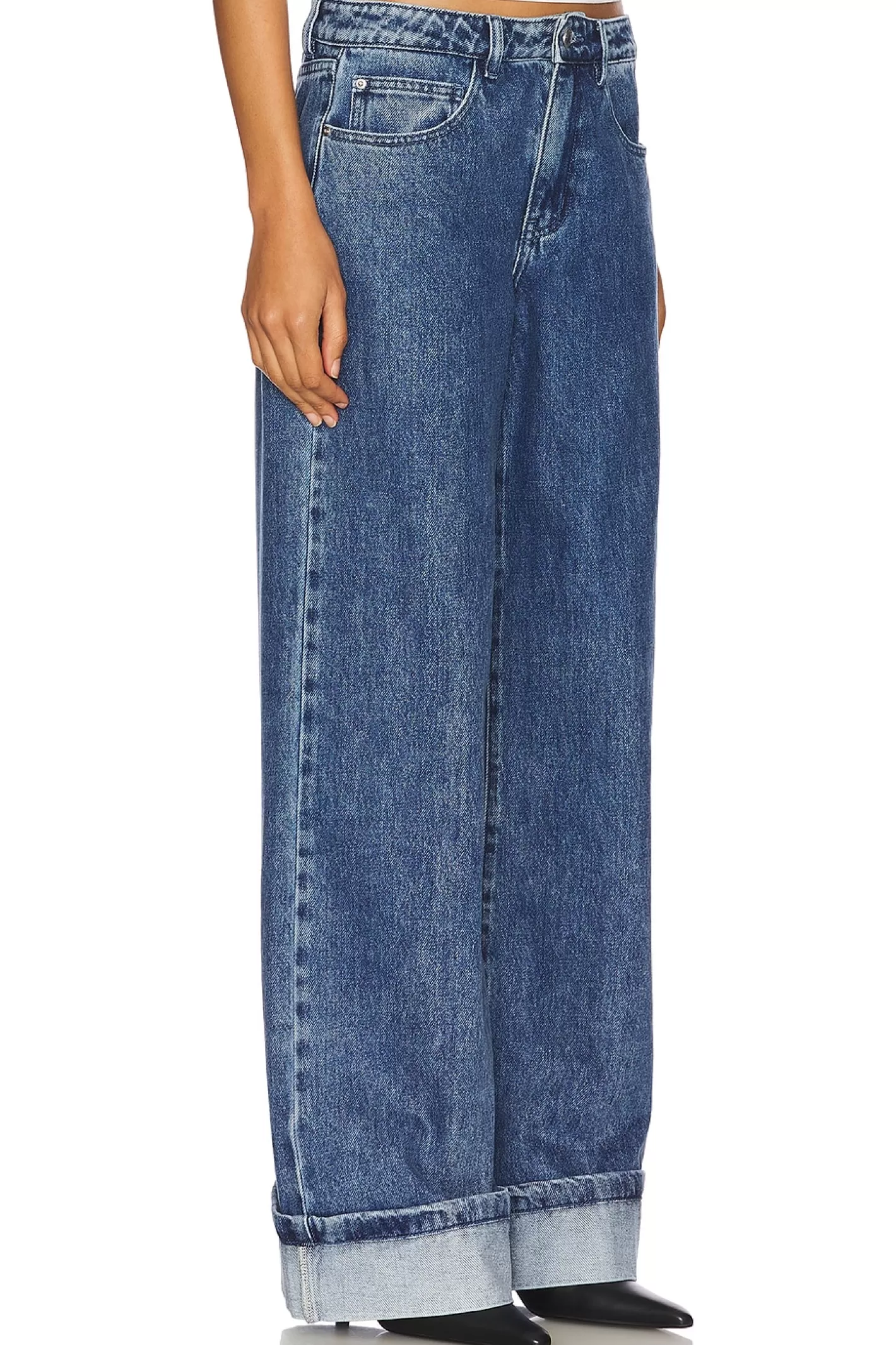 Cuff Straight Leg Jean>WeWoreWhat Shop