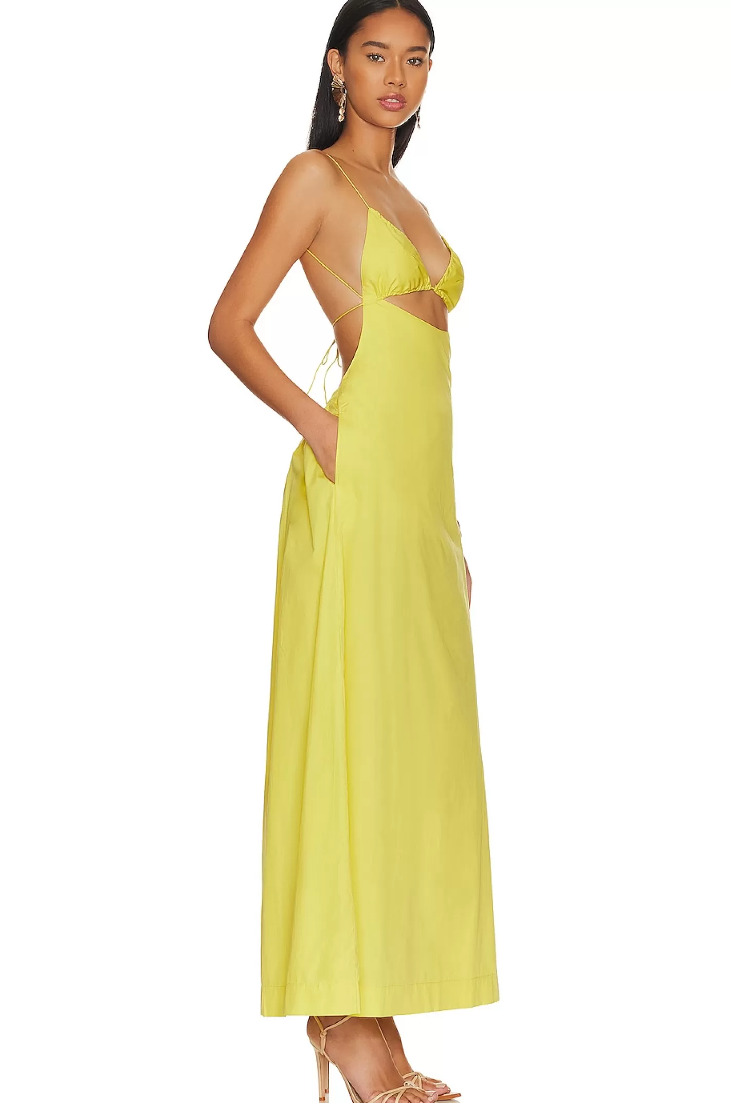 Cut Out A Line Maxi Dress>SWF Fashion