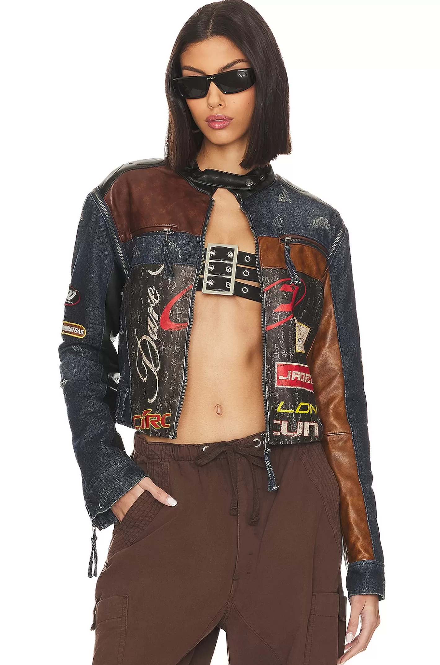 Daytona Zip Off Sleeve Moto Jacket>Jaded London Best Sale