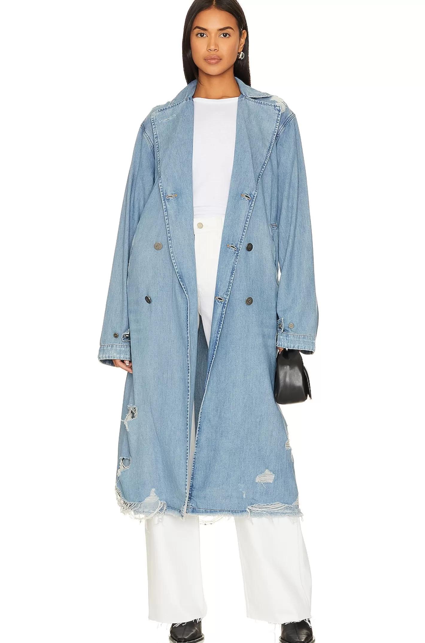 Denim Trench Coat>One Teaspoon Fashion