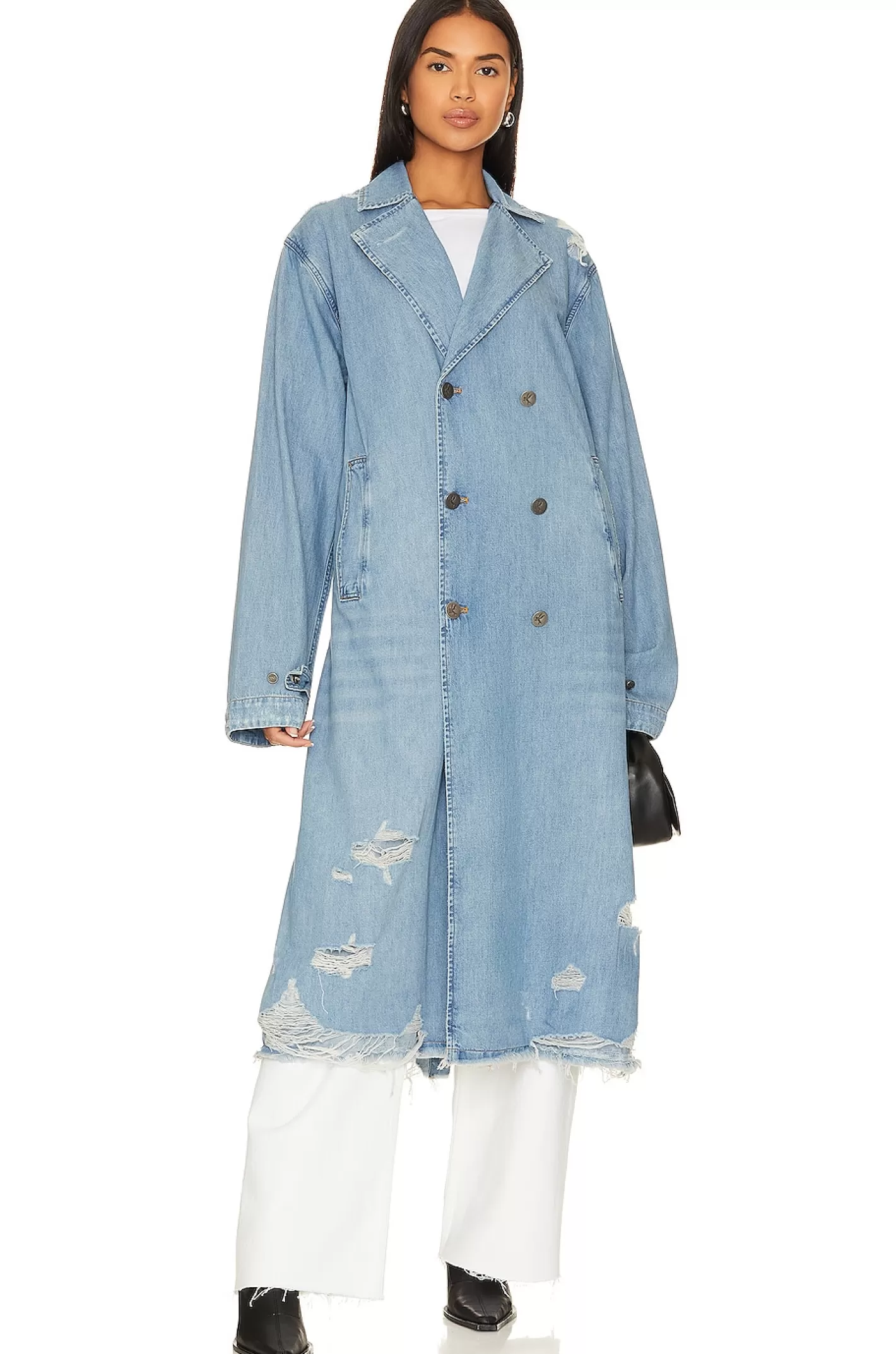 Denim Trench Coat>One Teaspoon Fashion