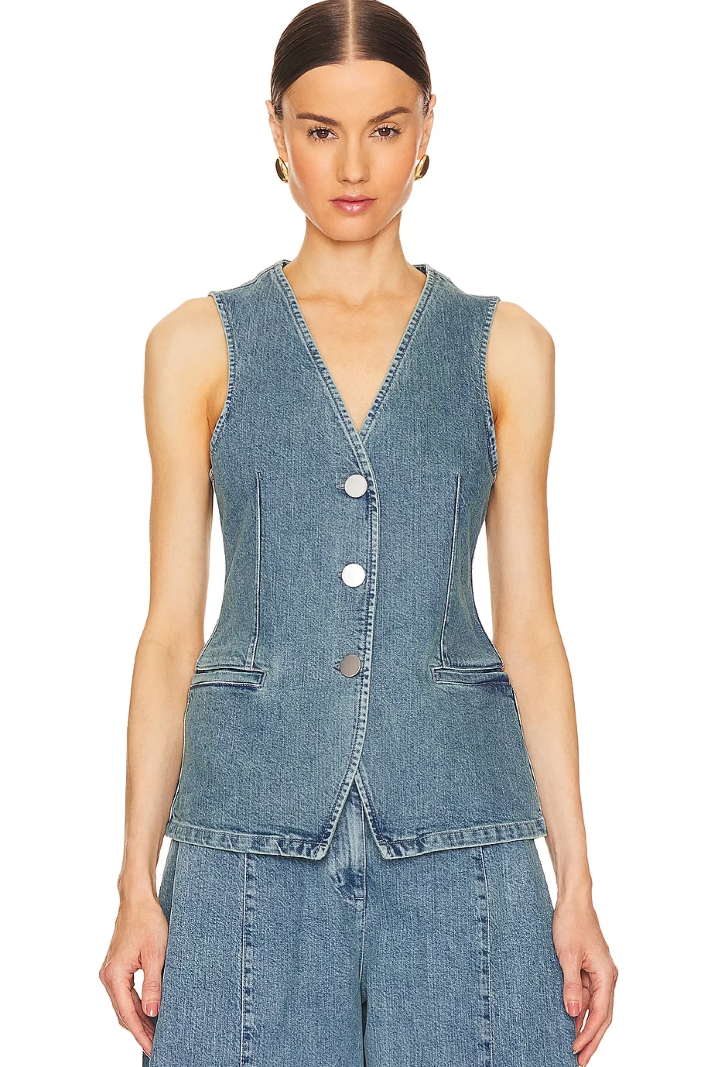 Denim Waistcoat>REMAIN Online