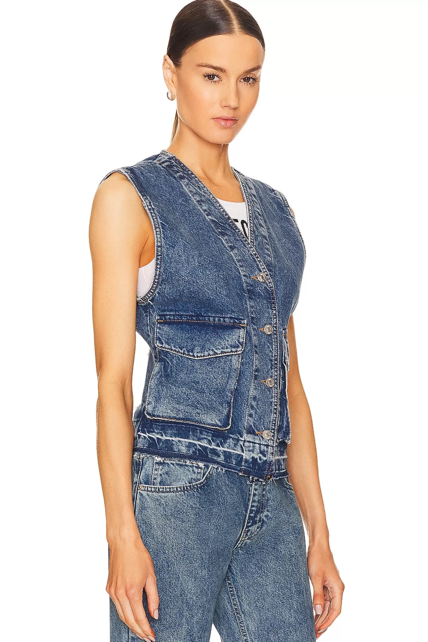 Denim Waistcoat>Moschino Jeans Shop