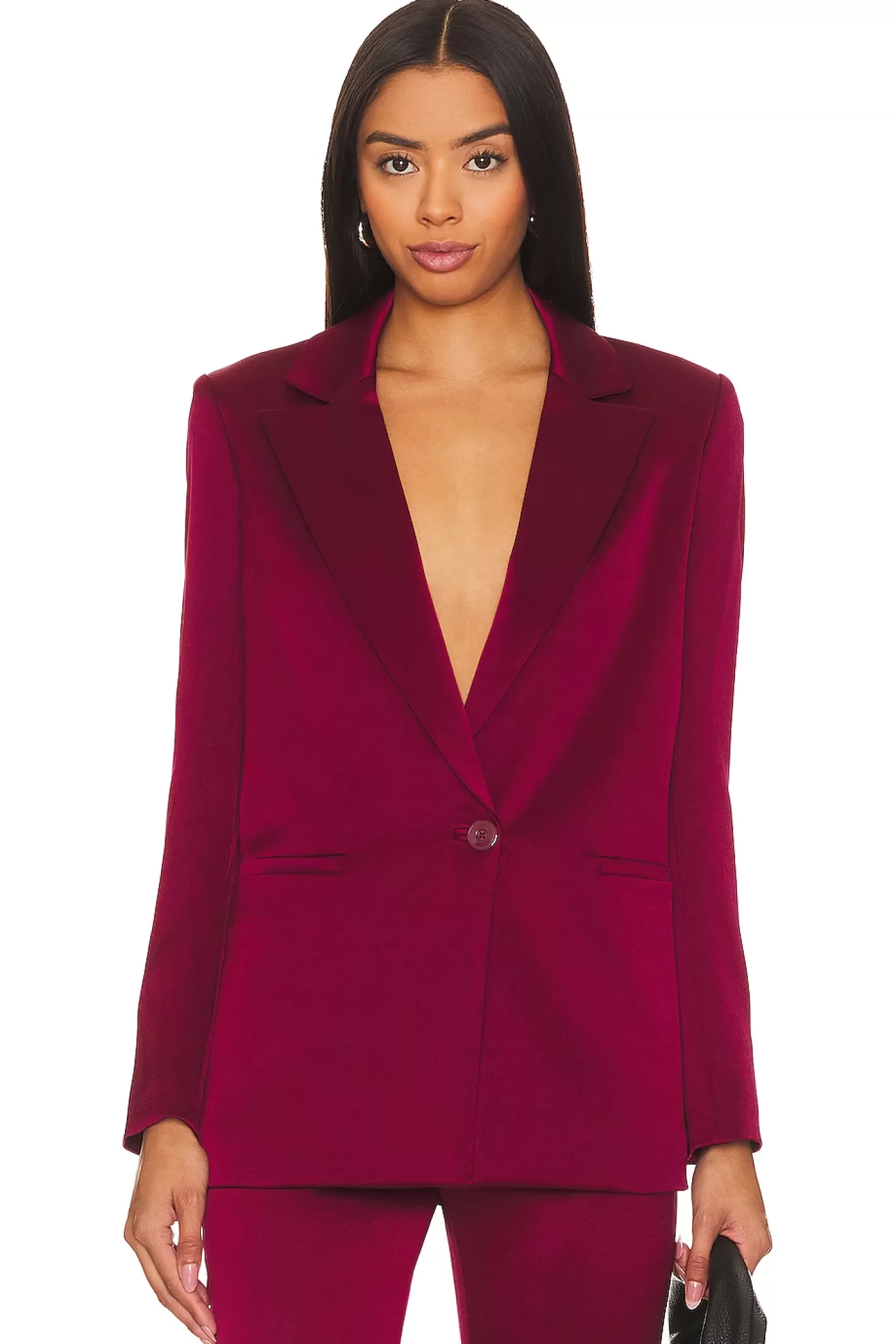 Denny Notch Collar Bf Blazer>Alice + Olivia Store