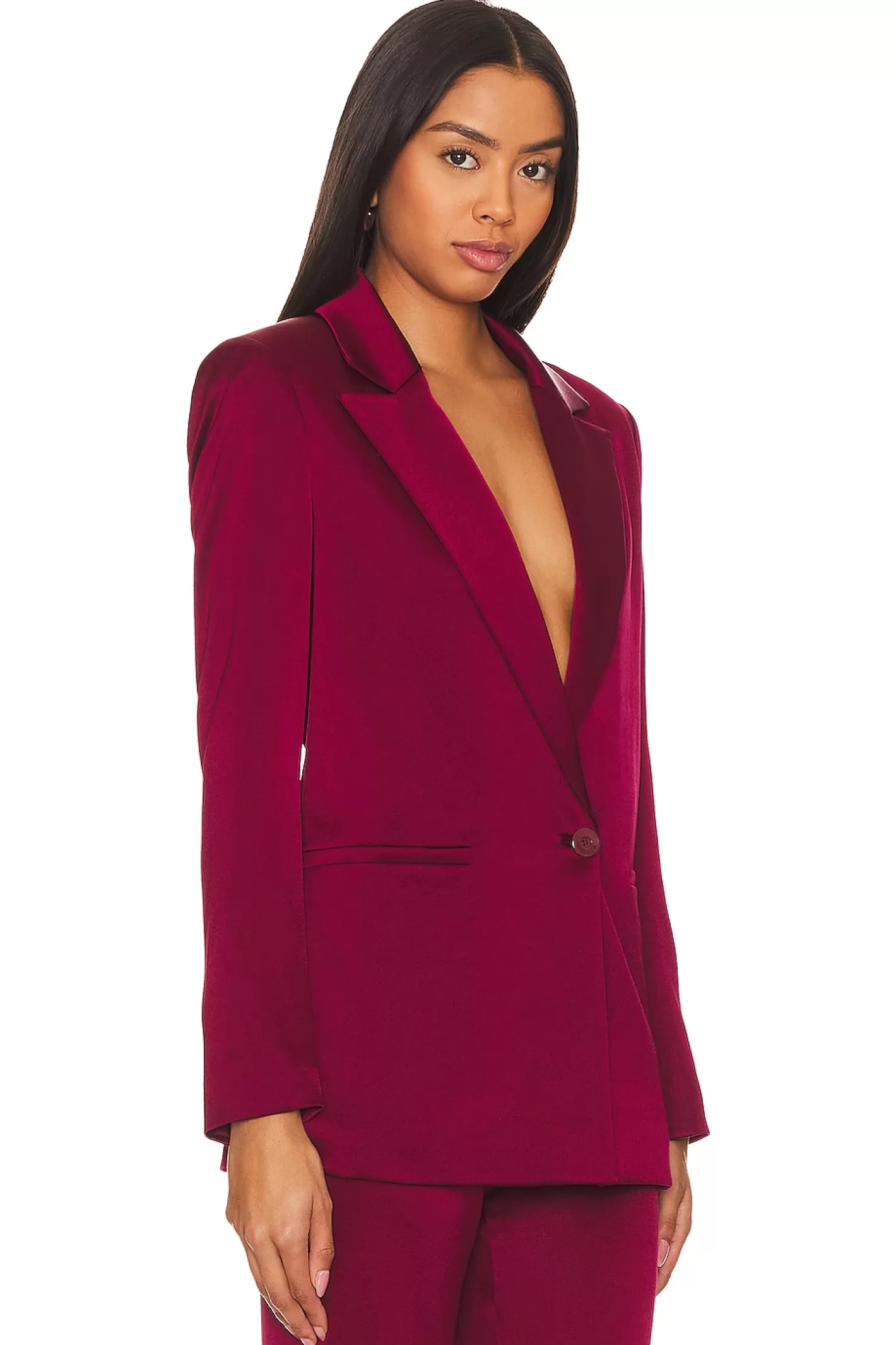 Denny Notch Collar Bf Blazer>Alice + Olivia Store