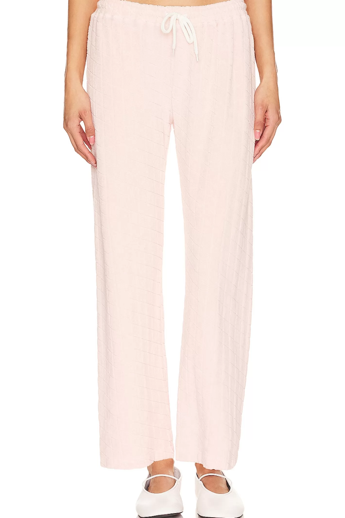 Diamond Terry Cloth Crop Pant>MONROW Fashion