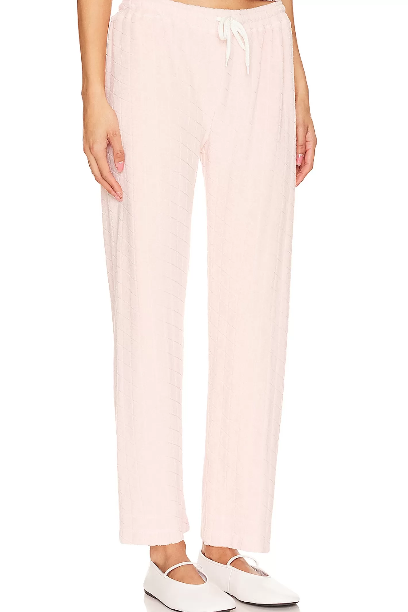 Diamond Terry Cloth Crop Pant>MONROW Fashion