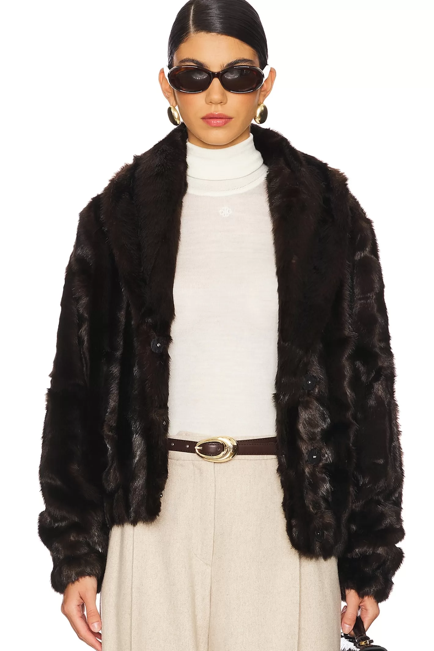 Dixie Faux Fur Jacket>The Garment Cheap