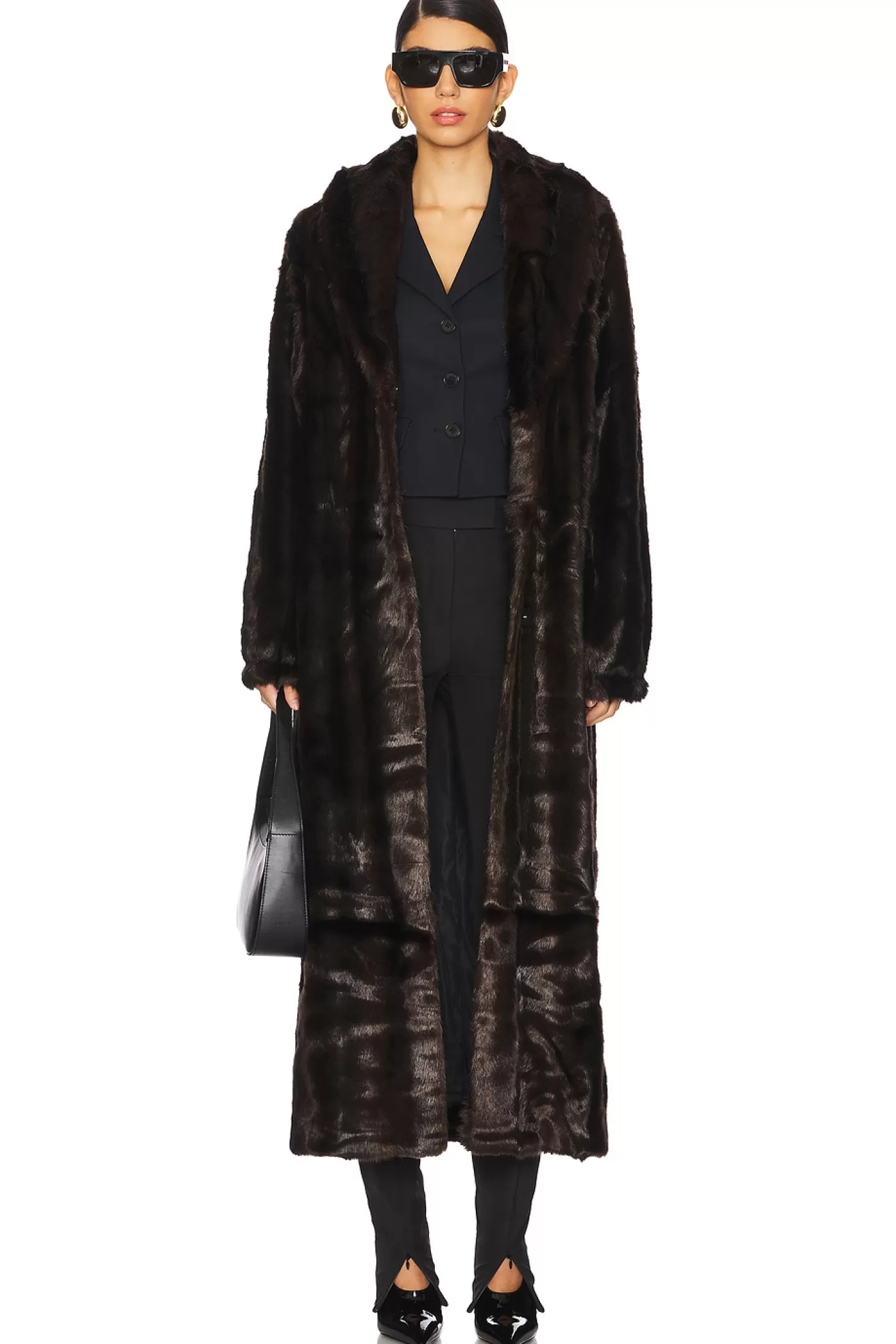 Dixie Faux Fur Long Coat>The Garment Outlet