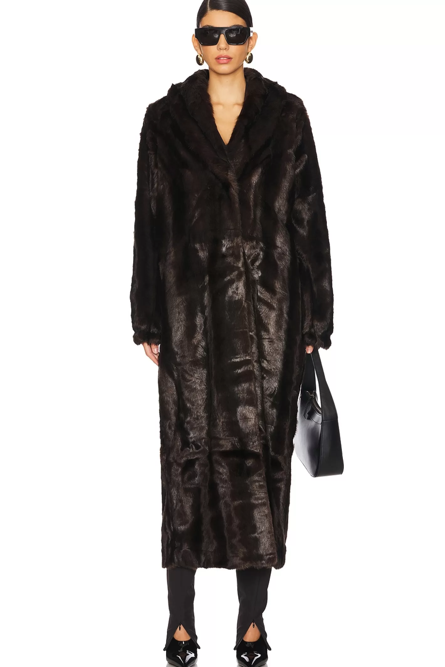 Dixie Faux Fur Long Coat>The Garment Outlet