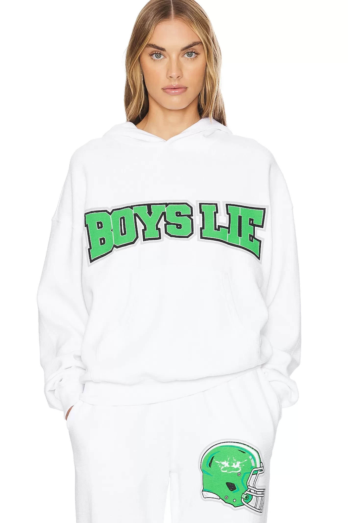 Don't Fumble Racer Hoodie>Boys Lie Fashion