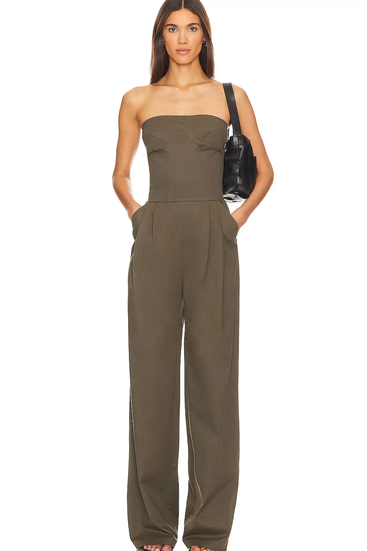 Double Pleated Wide Leg Jumpsuit>SELMACILEK Online