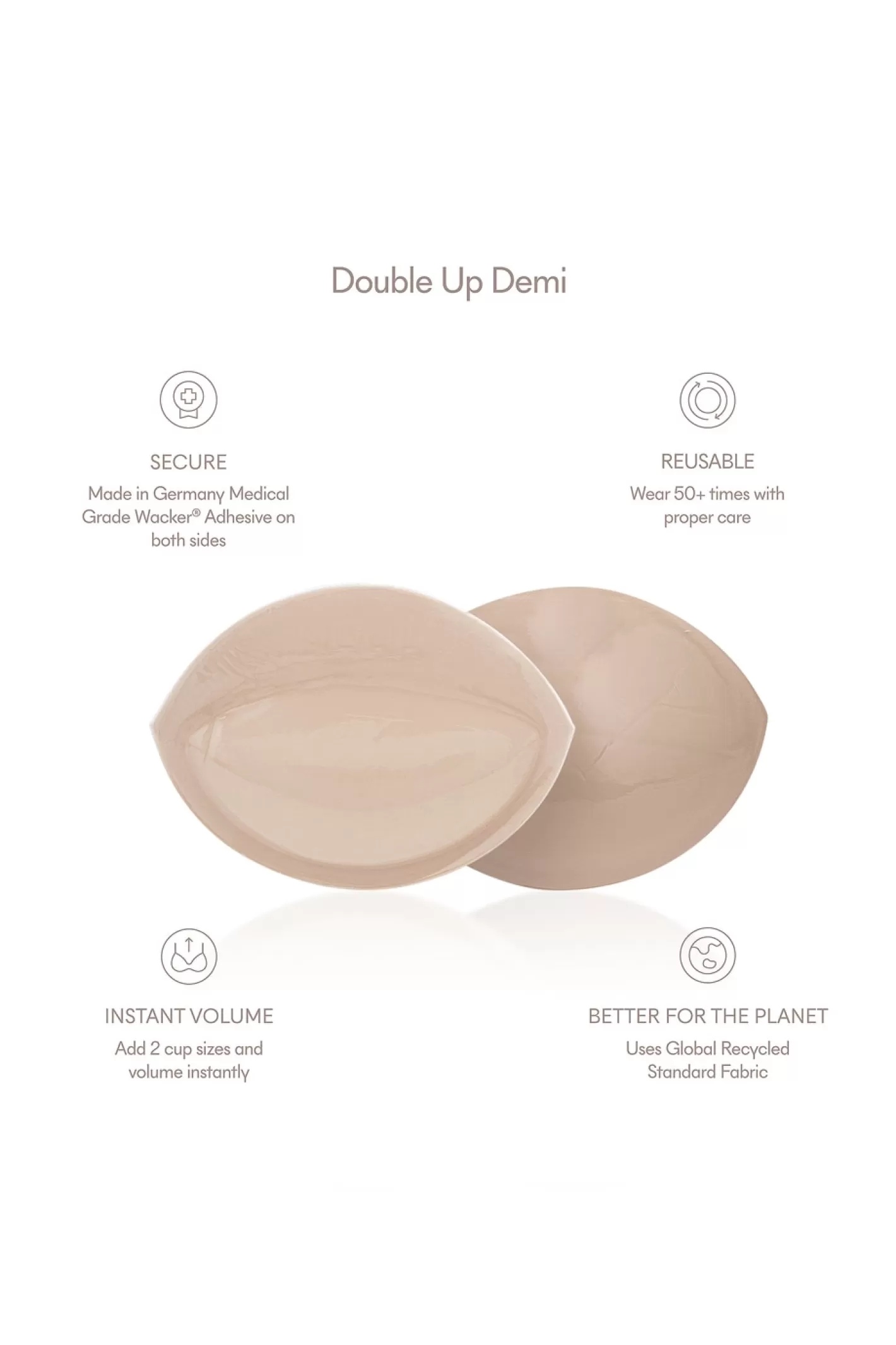 Double Up Adhesive Push-up Enhancers Size 2>NOOD Online