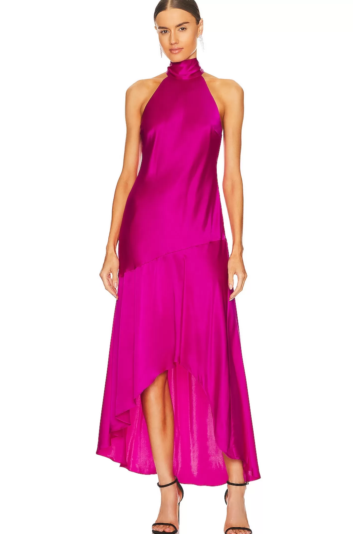 Draped Halter Dress>FRAME Fashion