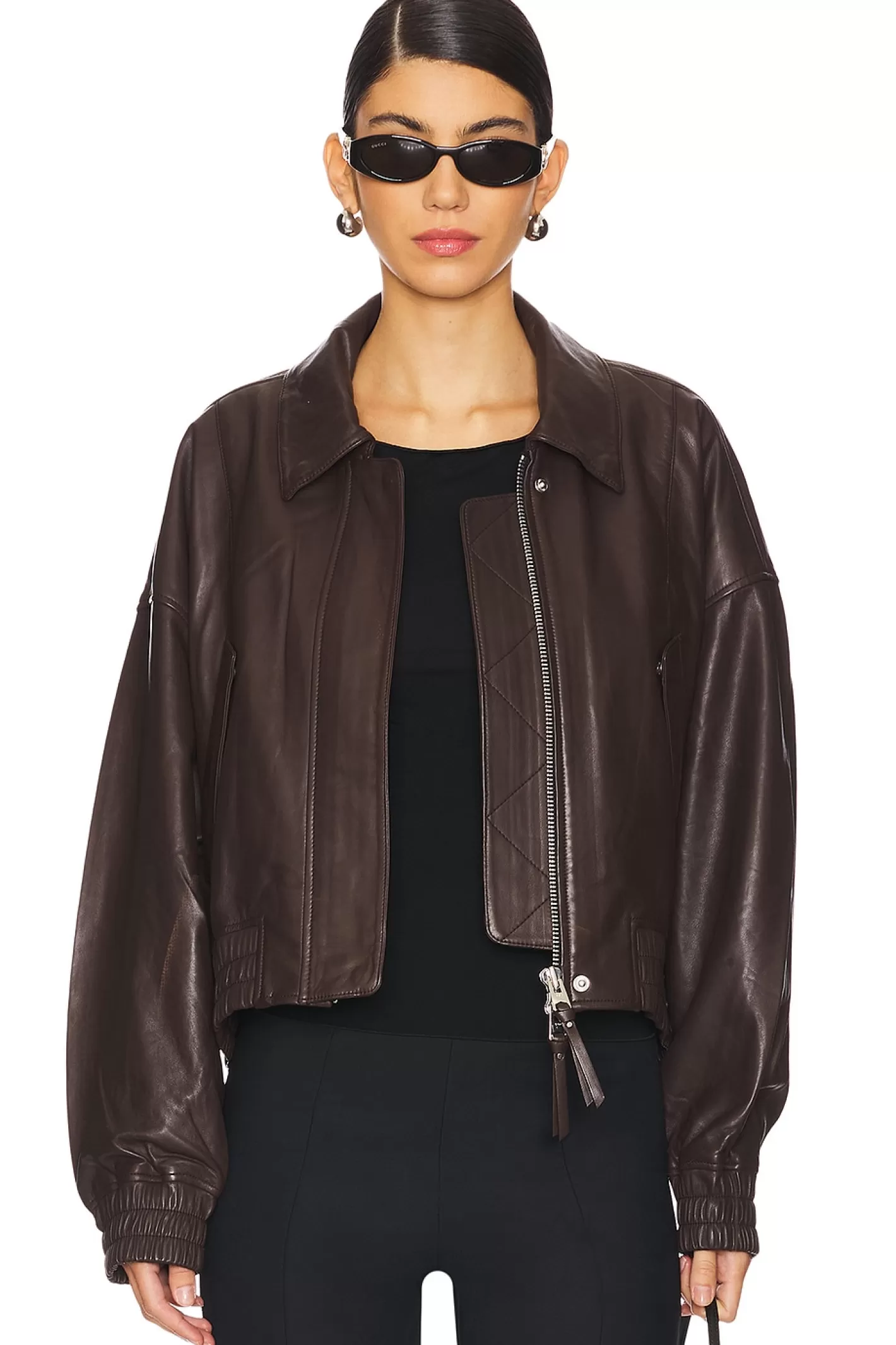 Ella Leather Bomber>Shoreditch Ski Club Sale