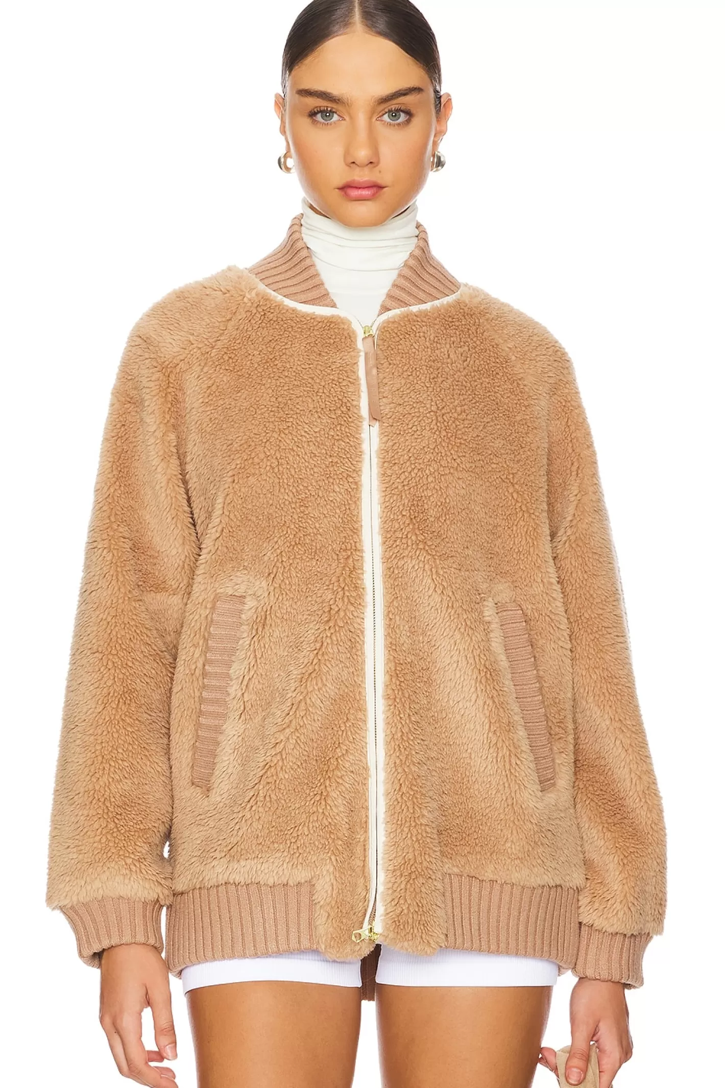 Ella Longline Sherpa Bomber>Varley Sale