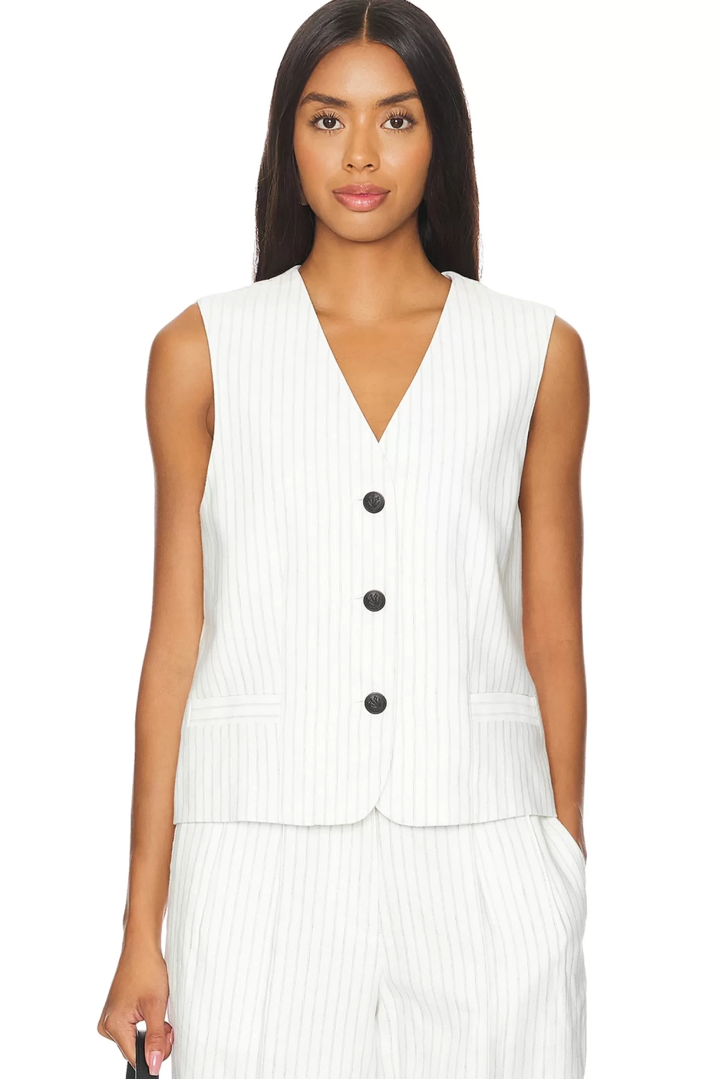 Erin Linen Vest>Rag & Bone Store