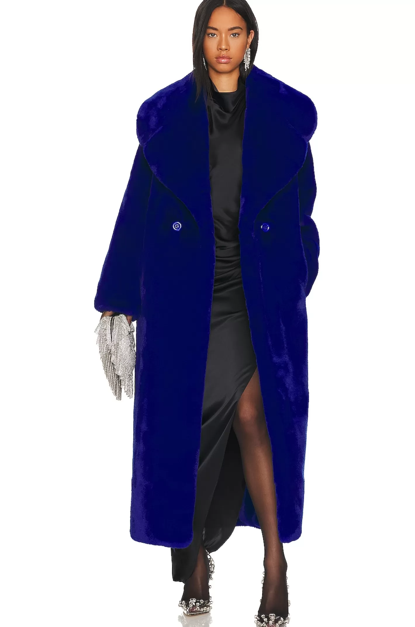 Faux Fur Coat>Adrienne Landau Clearance