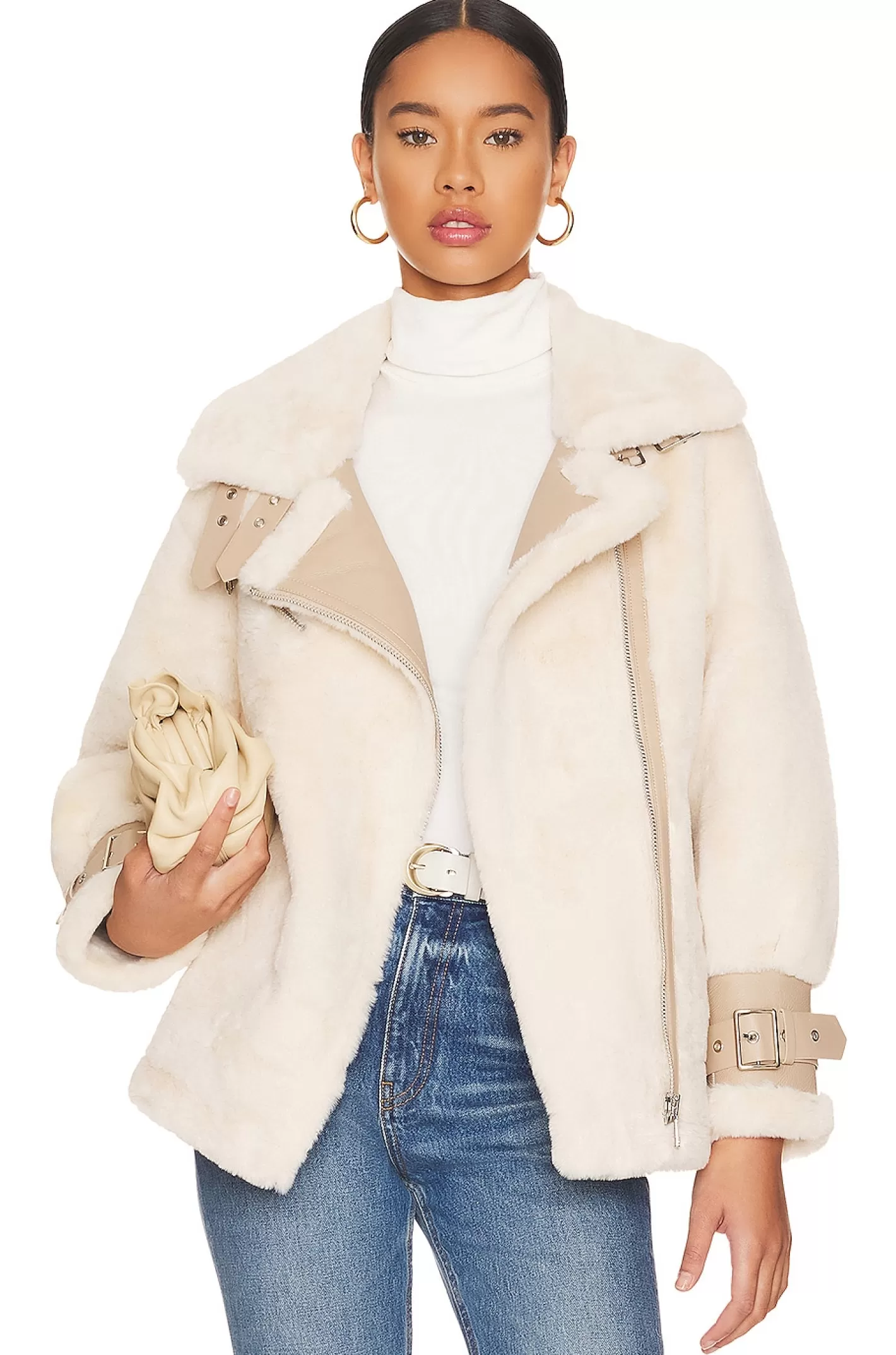 Faux Fur Jacket>Adrienne Landau Discount