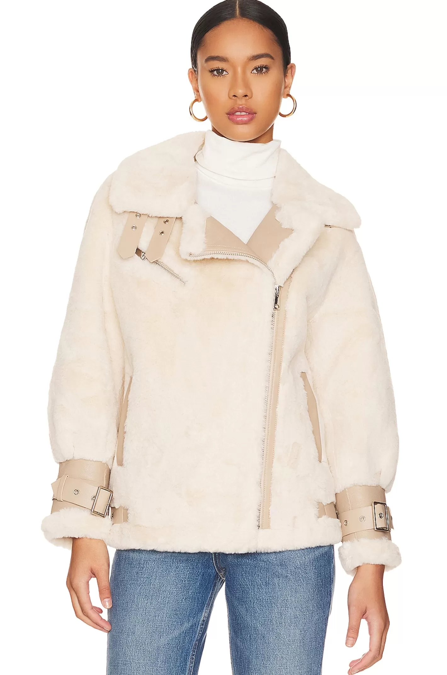 Faux Fur Jacket>Adrienne Landau Discount