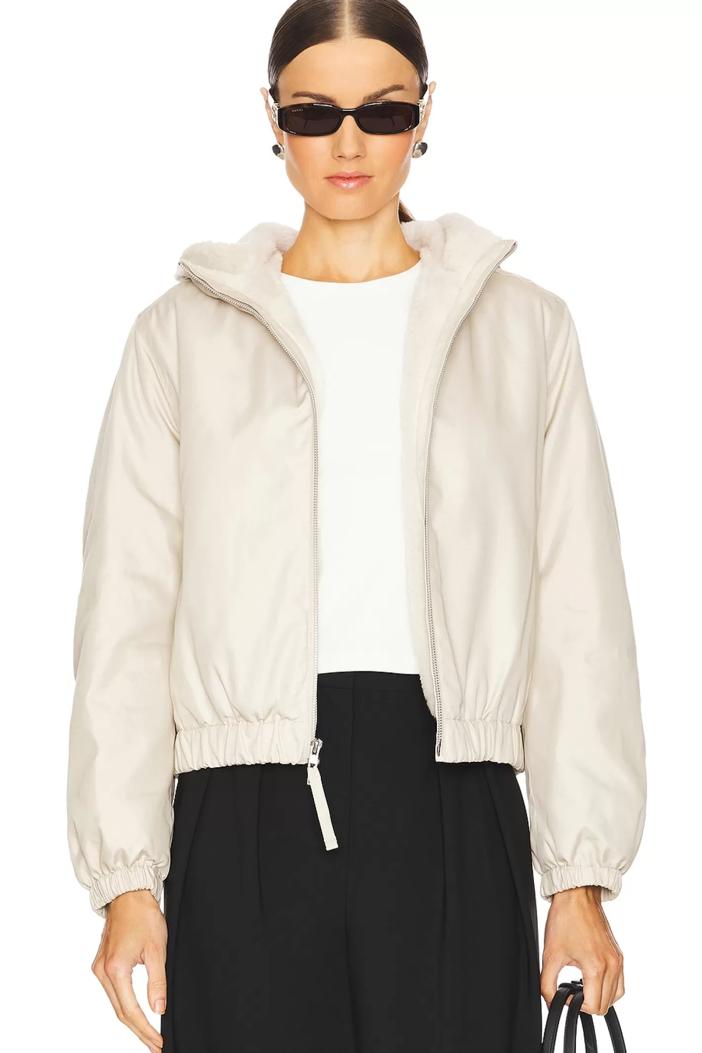 Faux Fur Lined Bomber Jacket>Vince Best Sale