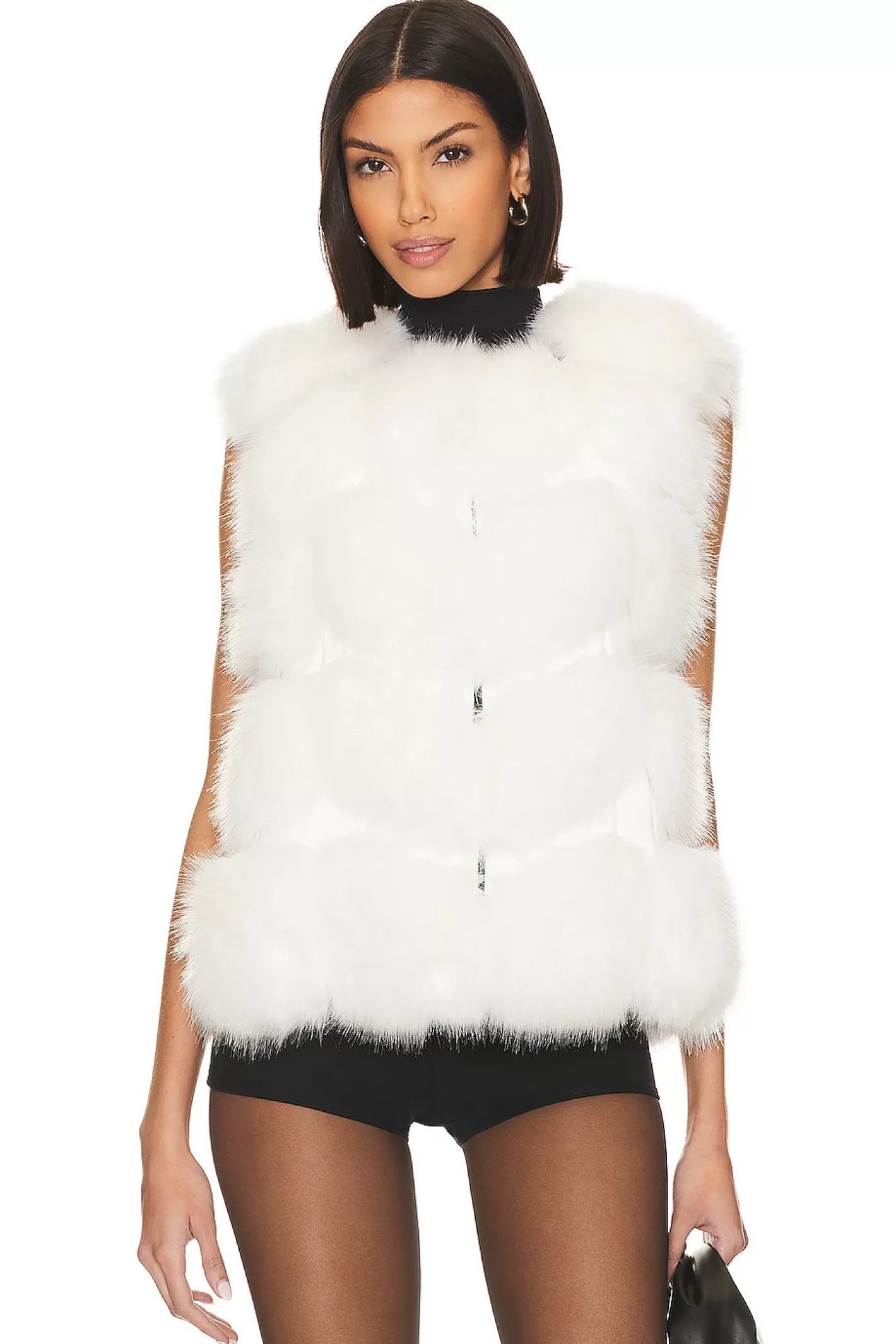 Faux Fur Vest>Adrienne Landau Fashion