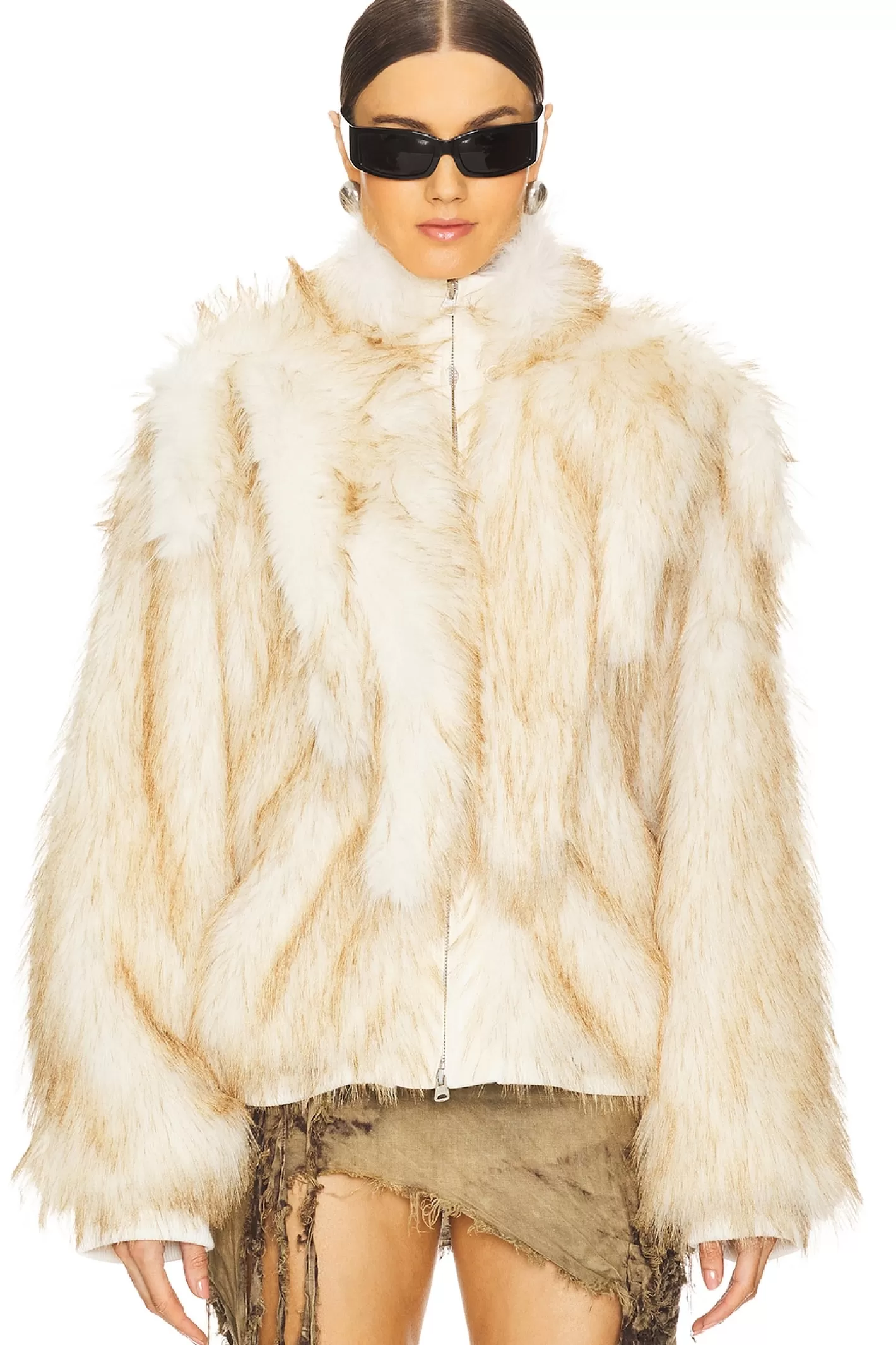 Faux Hair Shearling Jacket>MARRKNULL Fashion