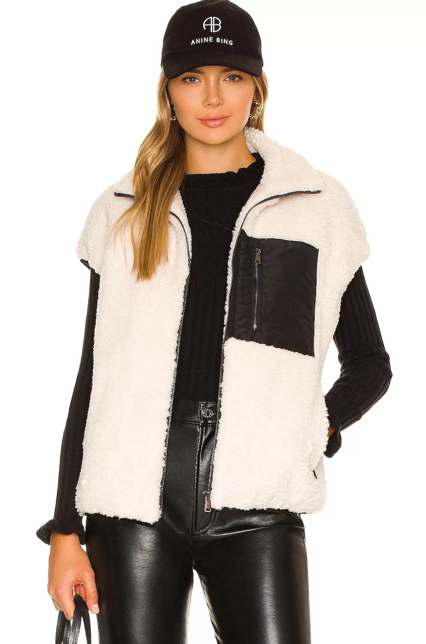 Faux Lamb Vest>Adrienne Landau Sale