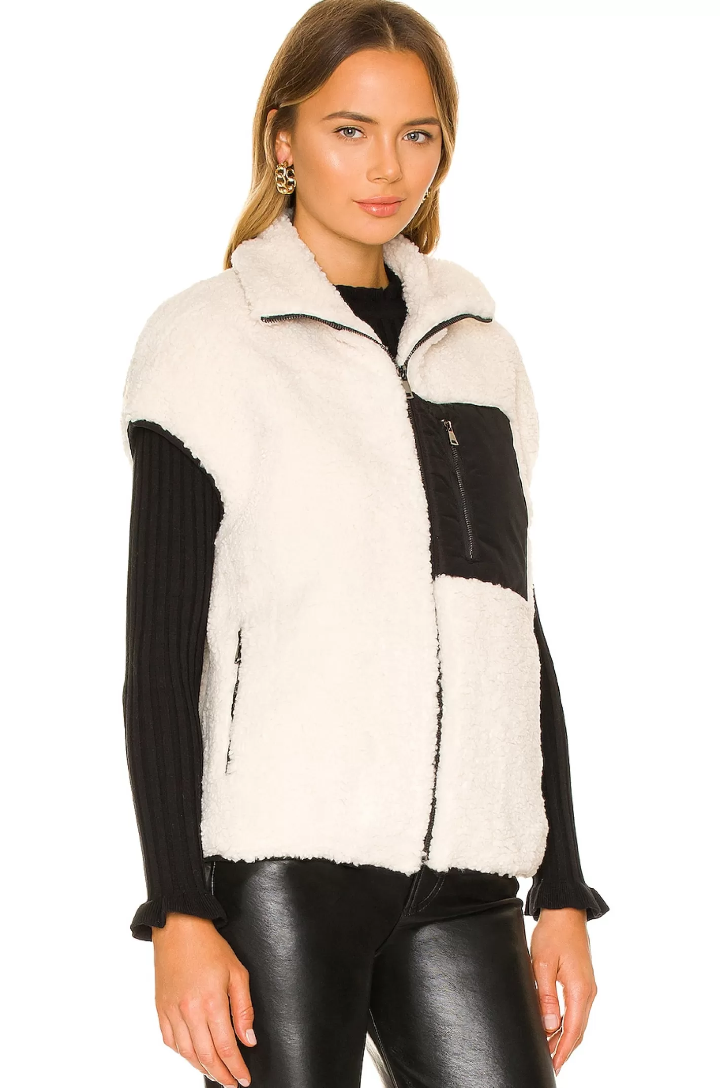 Faux Lamb Vest>Adrienne Landau Sale