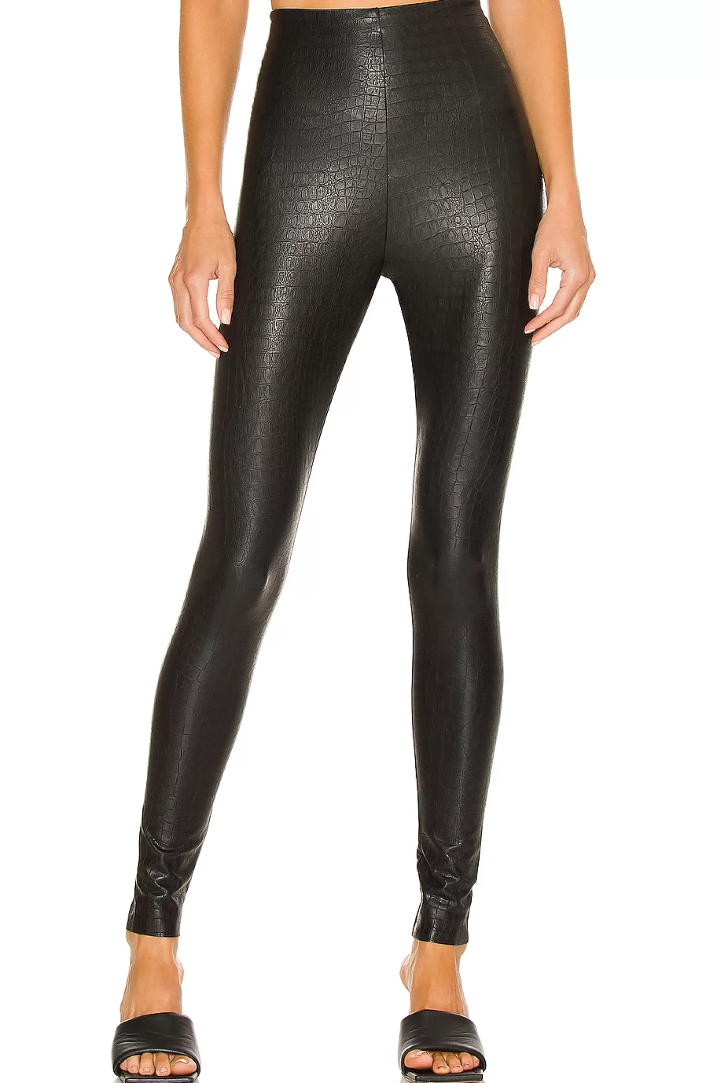 Faux Leather Animal Legging>Commando Online