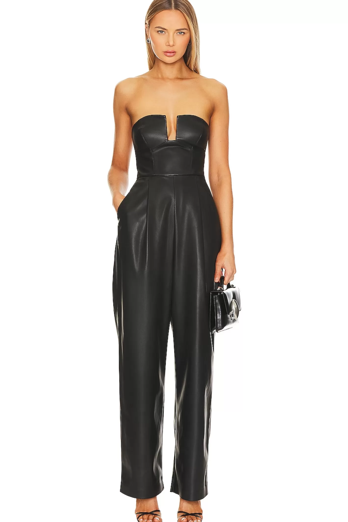 Faux Leather Jumpsuit>Susana Monaco Best Sale