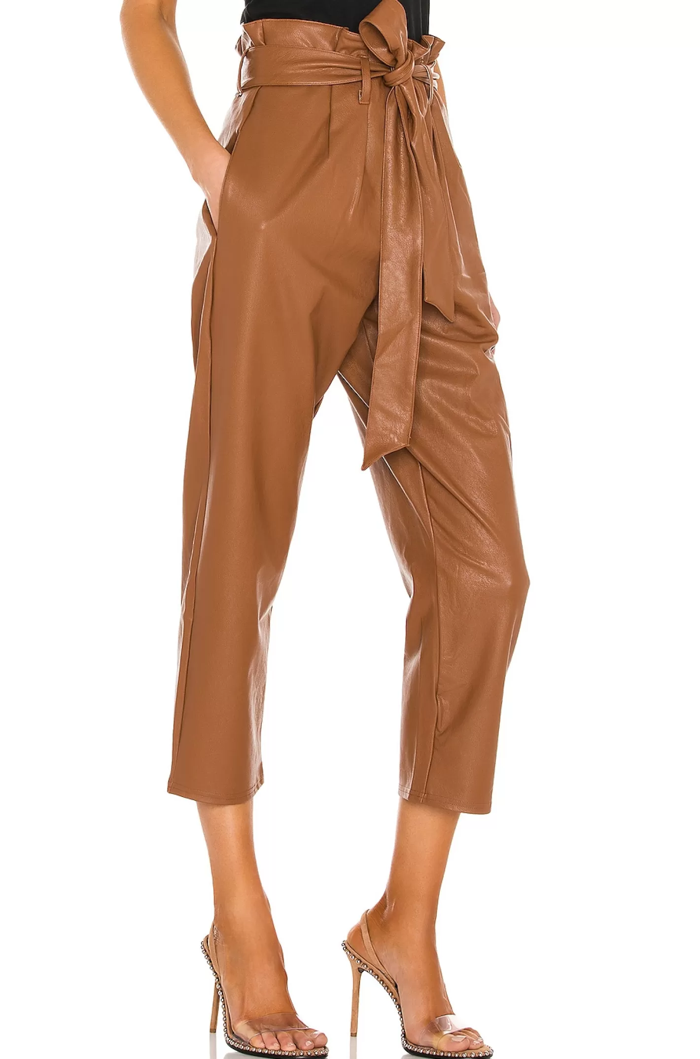 Faux Leather Paperbag Pant>Commando Sale