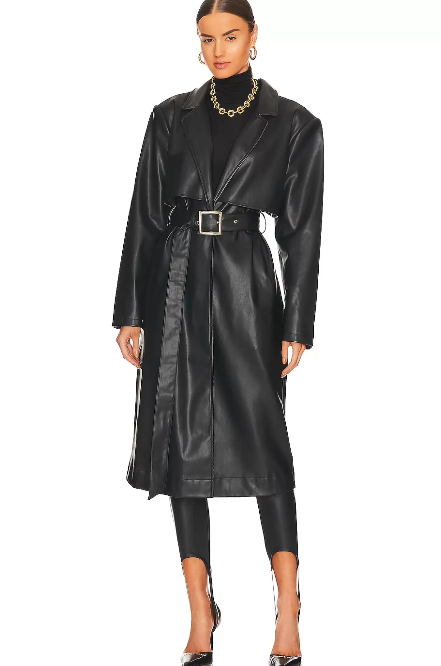 Faux Leather Trench>WeWoreWhat Best Sale