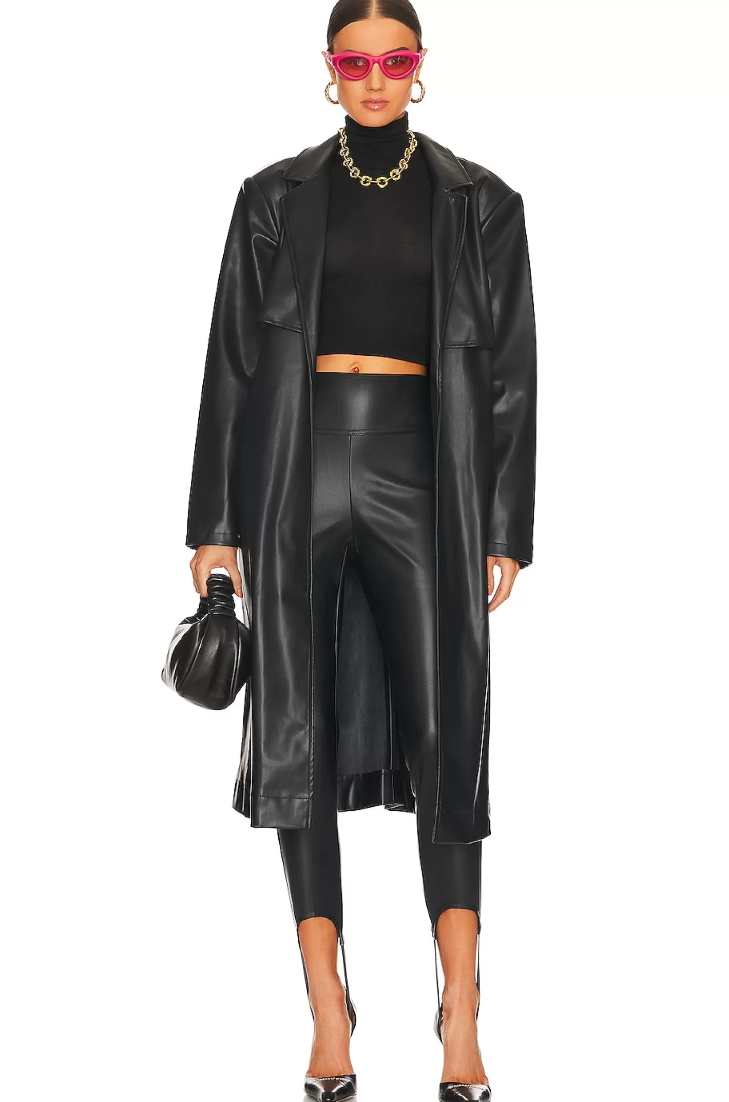 Faux Leather Trench>WeWoreWhat Best Sale