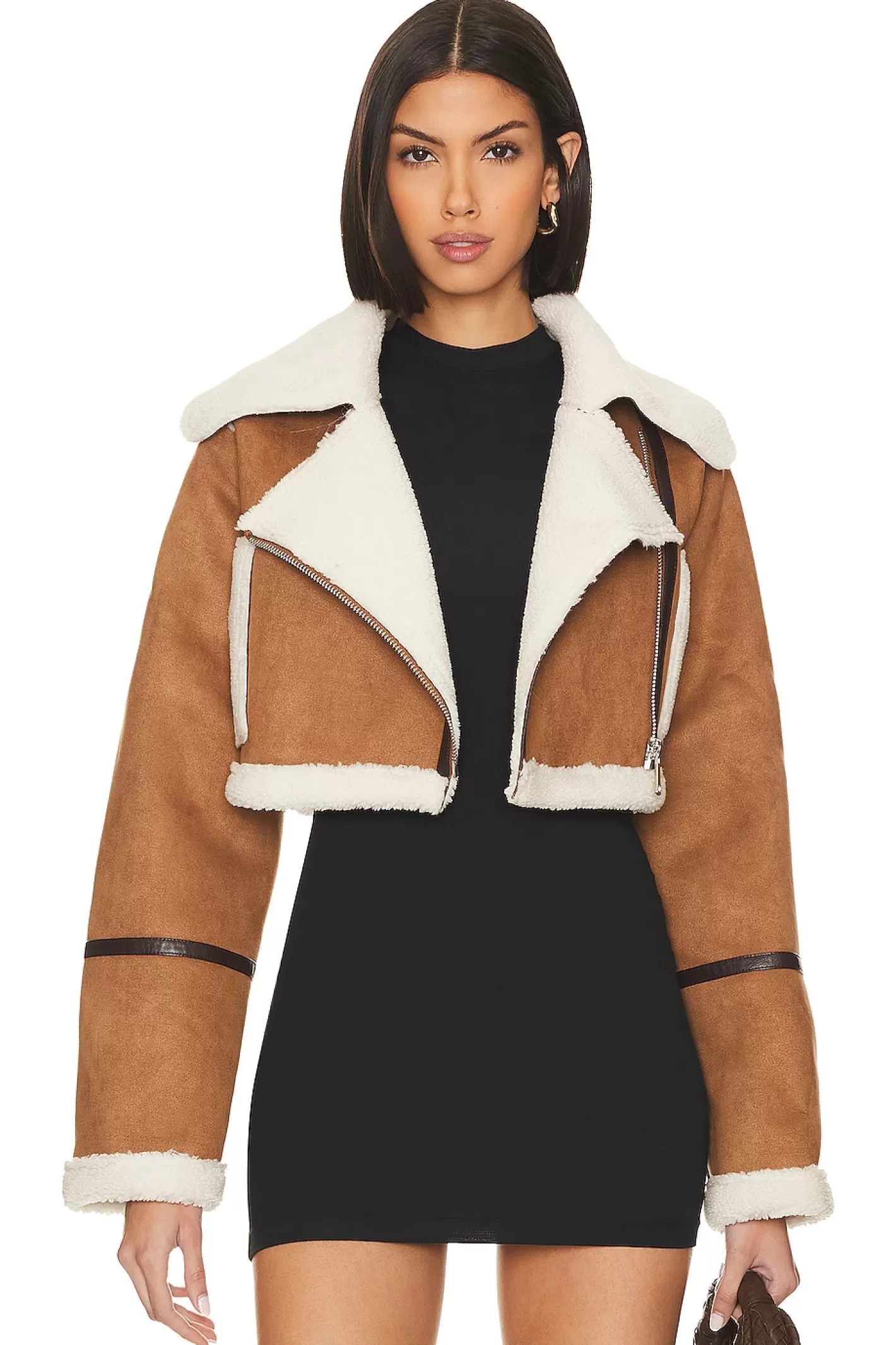 Faux Shearling Jacket>Adrienne Landau Best Sale