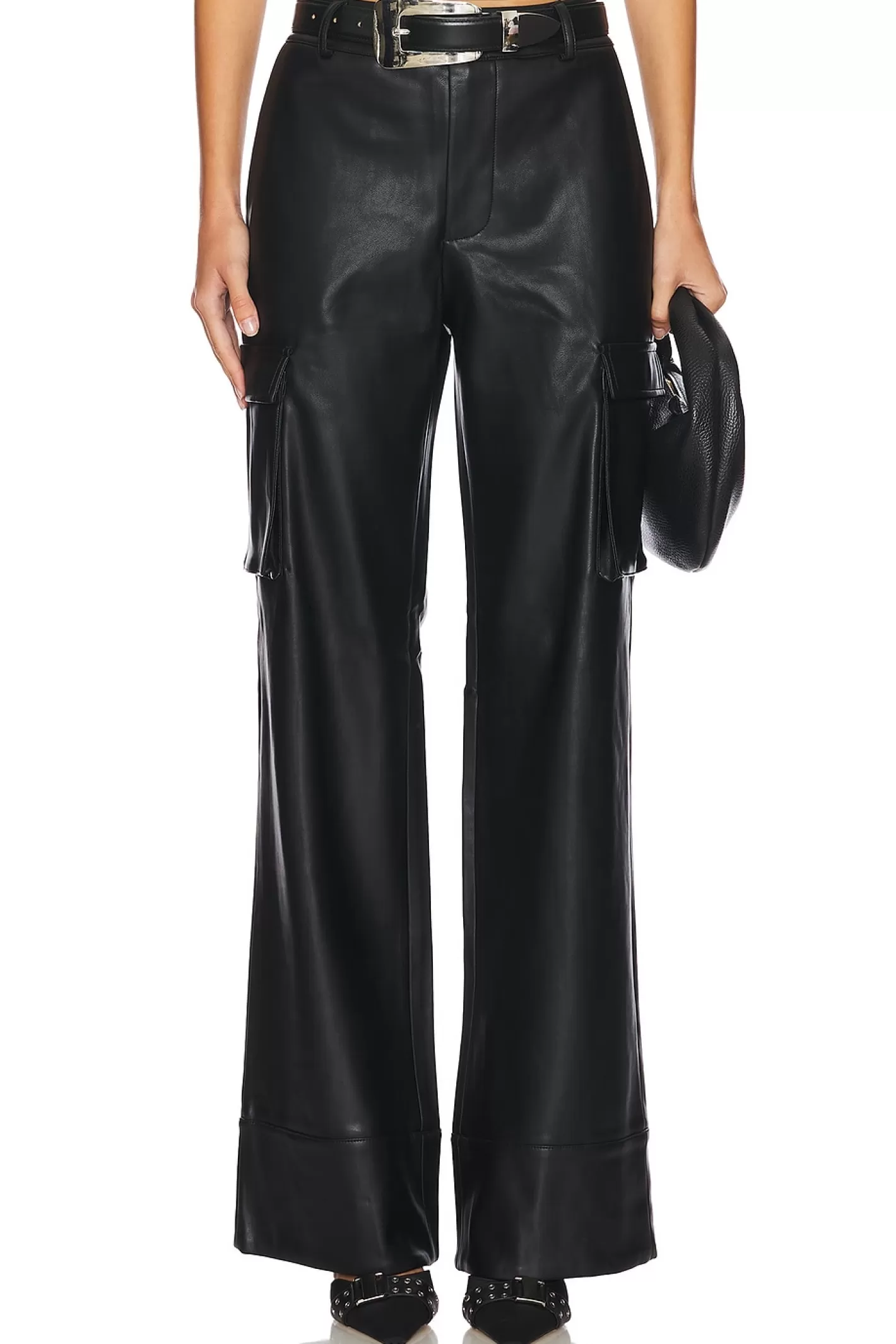 Fifer Vegan Leather Low Rise Cargo Pant>SER.O.YA Hot