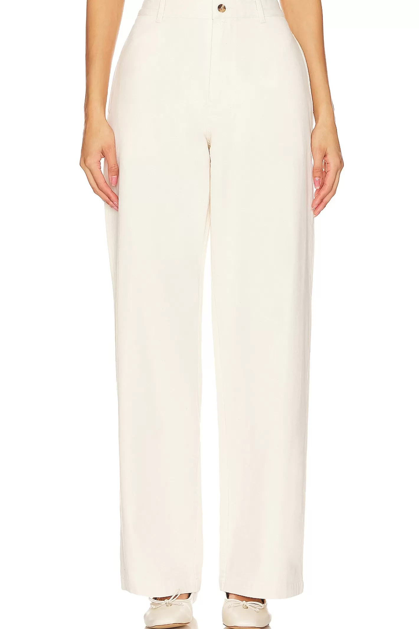 Flat Front Wide Leg Chino>Denimist Best Sale