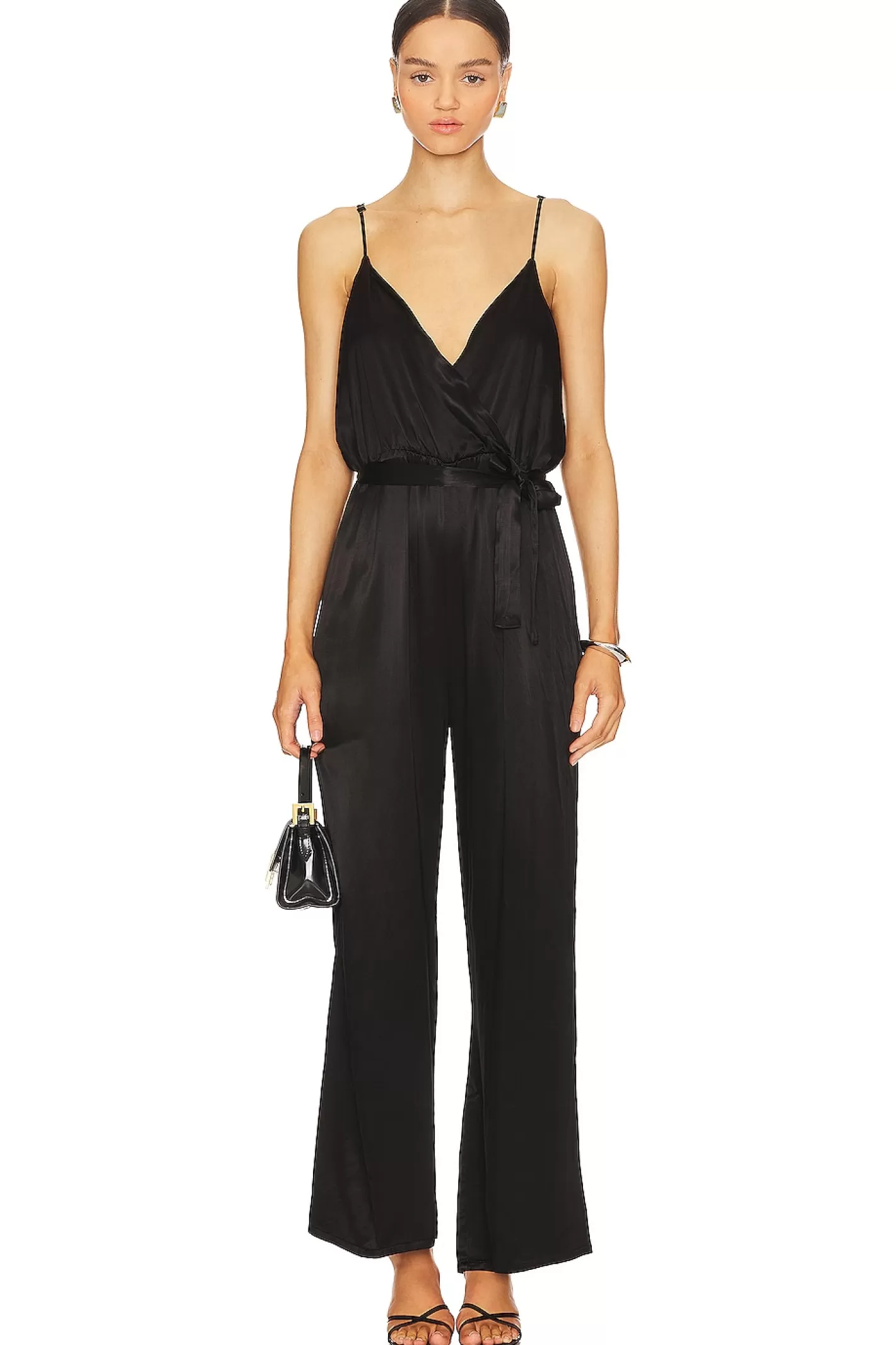 Fleur Belted Silky Jumpsuit>LA Made Best