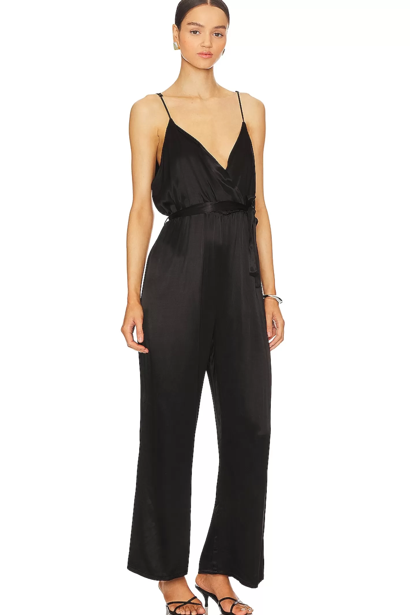 Fleur Belted Silky Jumpsuit>LA Made Best