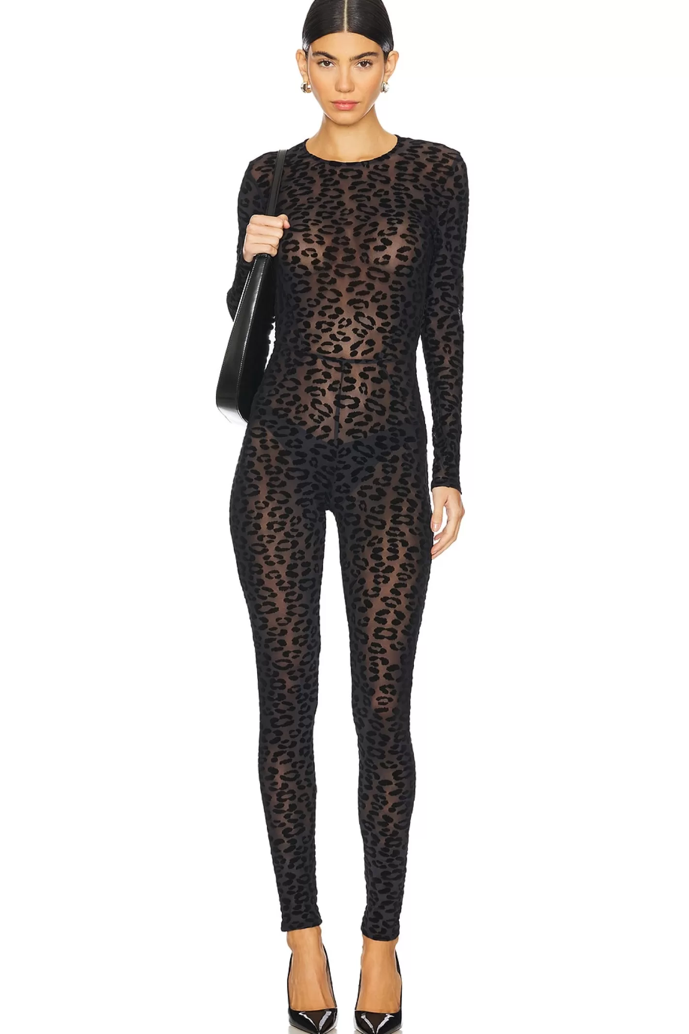 Flocked Leopard Catsuit>fleur du mal Online