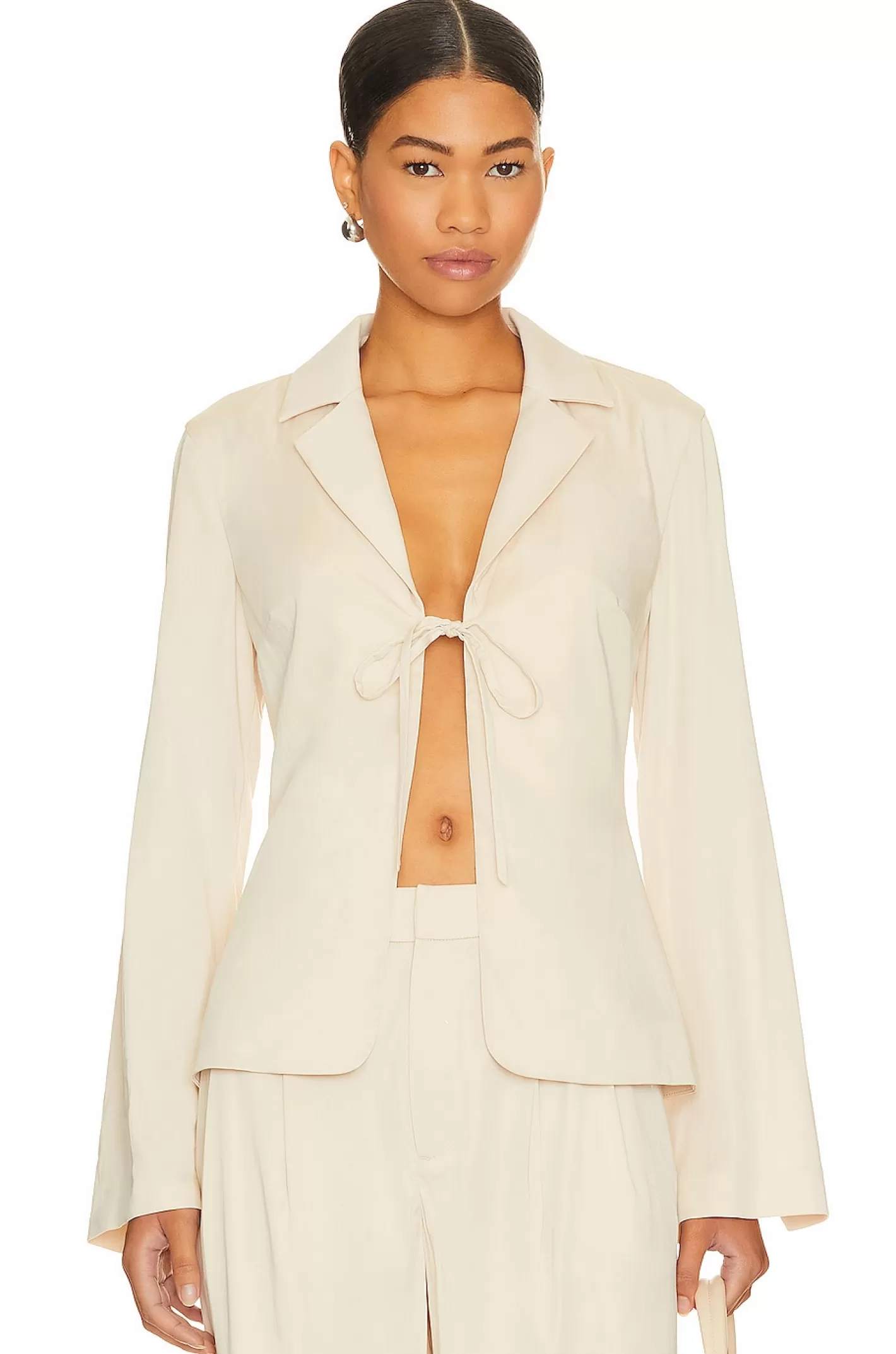 Franca Tie Front Blazer Top>LPA Discount