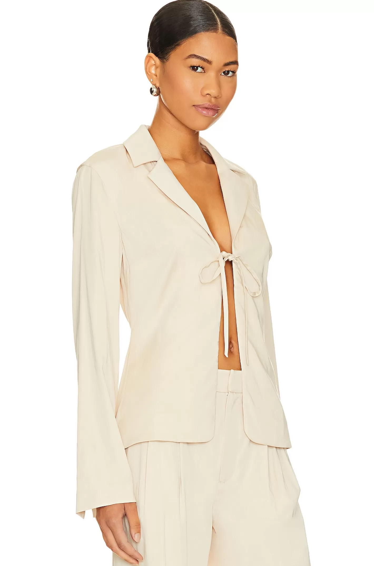 Franca Tie Front Blazer Top>LPA Discount