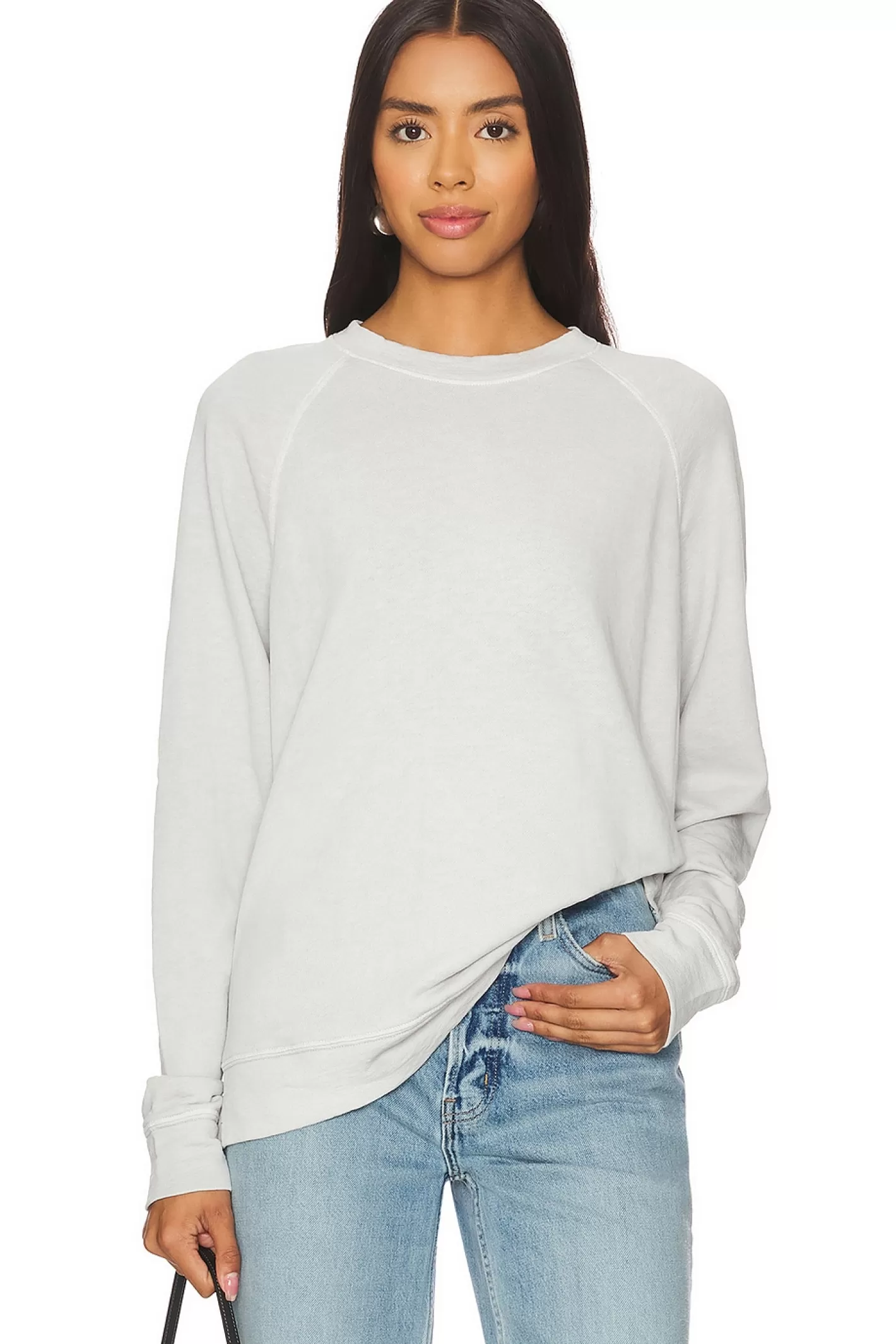 French Terry Relaxed Sweatshirt>James Perse Clearance