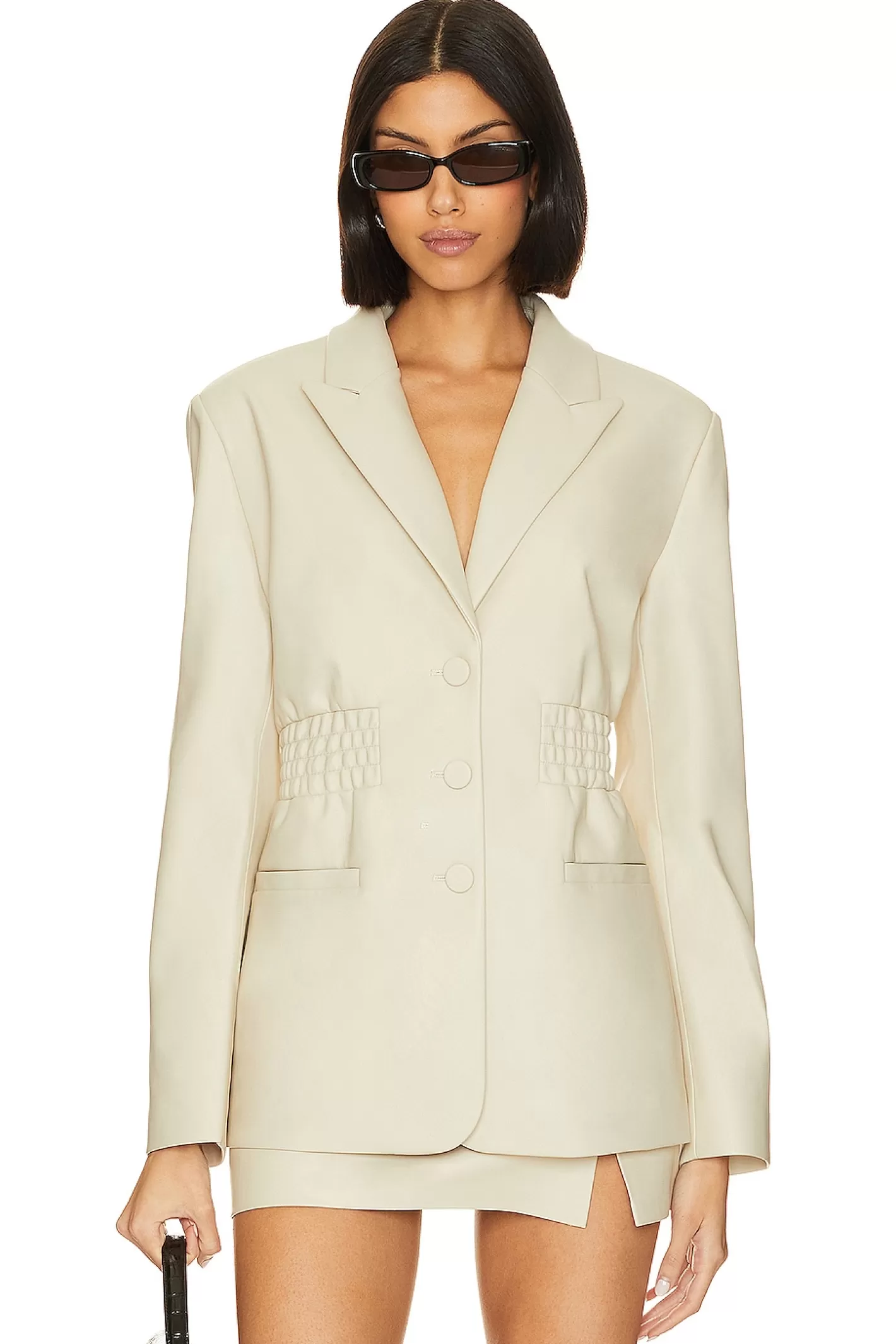 Frida Faux Leather Blazer>Steve Madden Sale